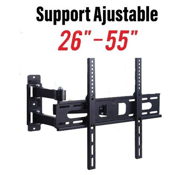 Support Tv Mural Pivotant Rotatif  de 26'' jusqu'à 55'' qualité supérieure
 Fiche Technique et Prix au Maroc