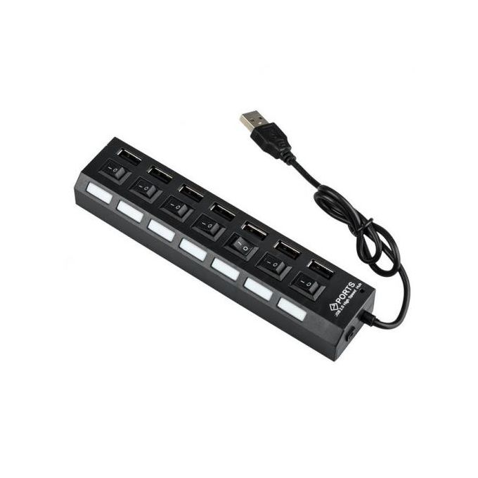 Hub USB Adaptateur Conception à 7 Ports USB à Haute Vitesse
 Fiche Technique et Prix au Maroc