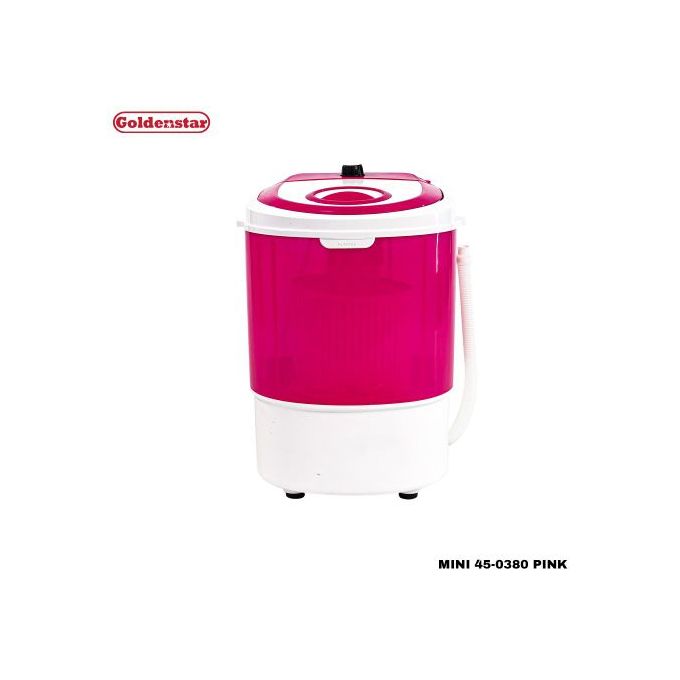 Goldenstar Mini Machine à Laver 2.5 Kg Semi-Automatique – Rose
 Fiche Technique et Prix au Maroc