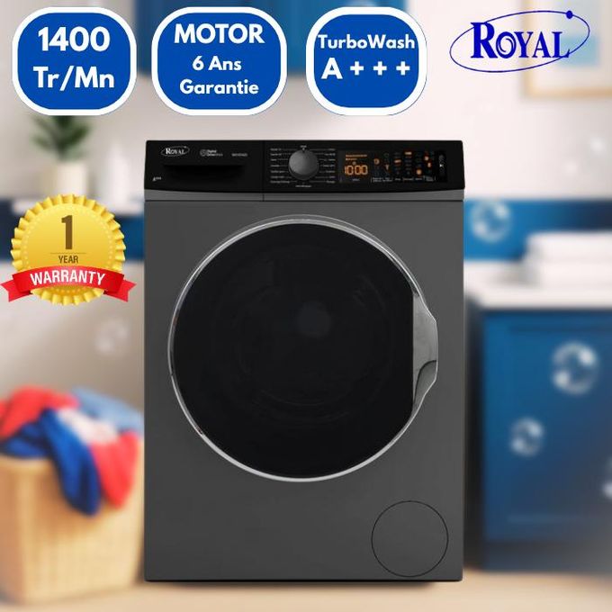 Royal Machine à laver Automatique 10 Kg WD10142S - A+++ - Silver
 Fiche Technique et Prix au Maroc