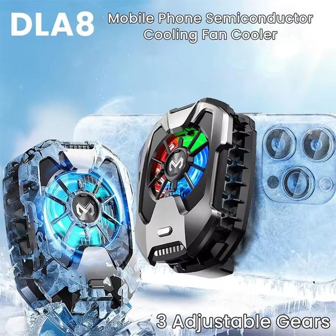 Radiateur Téléphone Portable et tablette DLA8 – Refroidisseur Glacial Instantané avec Effet RGB et Ventilateur Silencieux
 Fiche Technique et Prix au Maroc