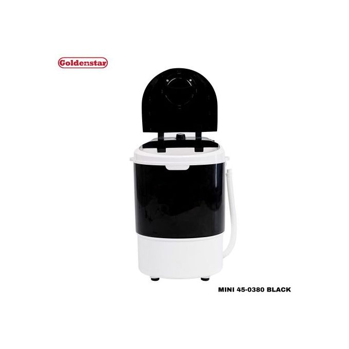 Goldenstar Mini Machine à Laver 2.5 Kg Semi-Automatique – Noir
 Fiche Technique et Prix au Maroc