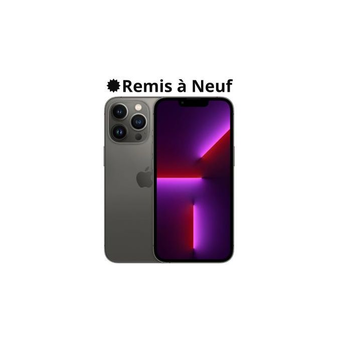 Apple iPhone 13 Pro - 256GB - Noir / Graphite - 6.1-inch - Remis à neuf 
 Fiche Technique et Prix au Maroc