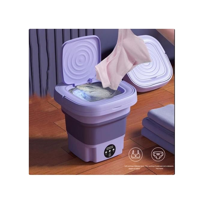 Mini machine à laver, Lave-linge Compact et Pliable Idéal pour les Petits Espaces pliable et portable
 Fiche Technique et Prix au Maroc