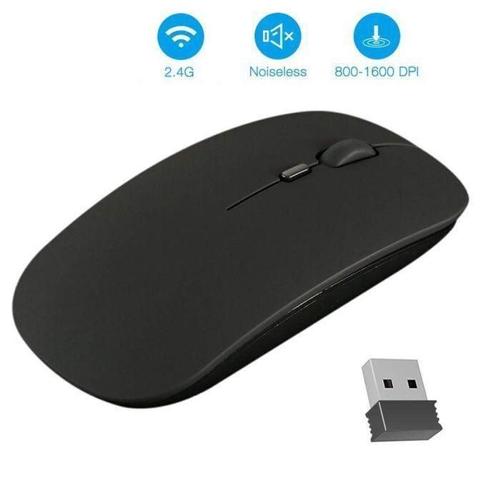 Souris sans fil 2,4GHz Souris Optique fine et ergonomique, récepteur USB, Piles, Ultra mince
 Fiche Technique et Prix au Maroc