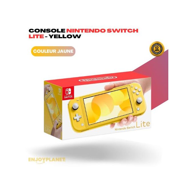 Nintendo Switch Lite Console – Couleur Jaune
 Fiche Technique et Prix au Maroc