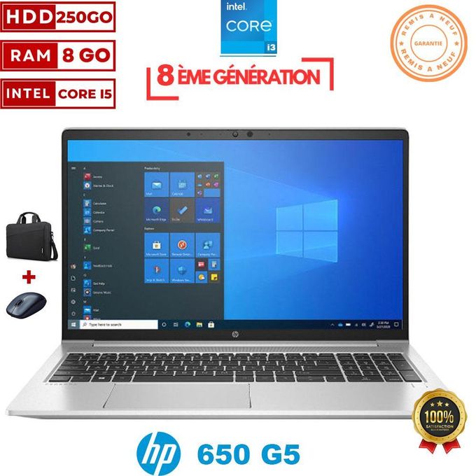 Hp PC Portable Probook 650 Core i3 G5- 8ème Génération- 320Gb HDD- 8GB RAM -Ecran 15.6"- GARANTIE 6 MOIS -remis a neuf - AZERTY
 Fiche Technique et Prix au Maroc