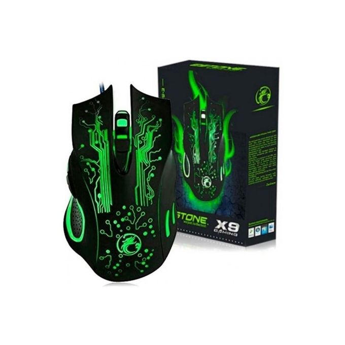 Imice Souris Gamer X9 2400 dpi USB à 6 boutons avec lumière respiratoire
 Fiche Technique et Prix au Maroc