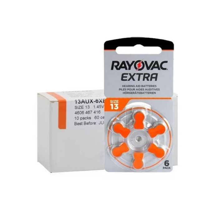 Rayovac 10 Boites x6 Piles Aide Auditive 1.45v Size 13 // Zing Air Batterie S13 PR48
 Fiche Technique et Prix au Maroc