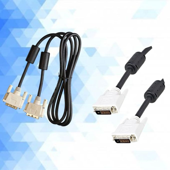 Câble DVI-D 18+1 broches mâle-mâle pour moniteur vidéo numérique, écran plat LCD
 Fiche Technique et Prix au Maroc