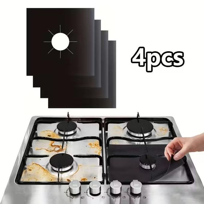 4 N pcs Tapis 27cm/27cm de Nettoyage Résistant aux Taches et à l'Huile en Téflon, Protection pour Cuisinière à Gaz - Pad Lavable Huile Et Résistant À La Saleté Cuisine
 Fiche Technique et Prix au Maroc