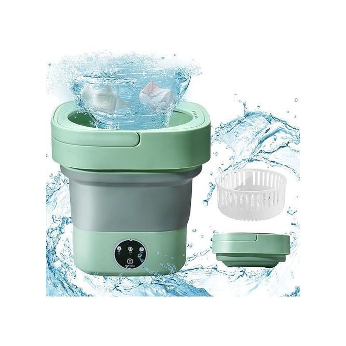 Mini machine à laver pliable,avec sèche-linge,pour camping
 Fiche Technique et Prix au Maroc