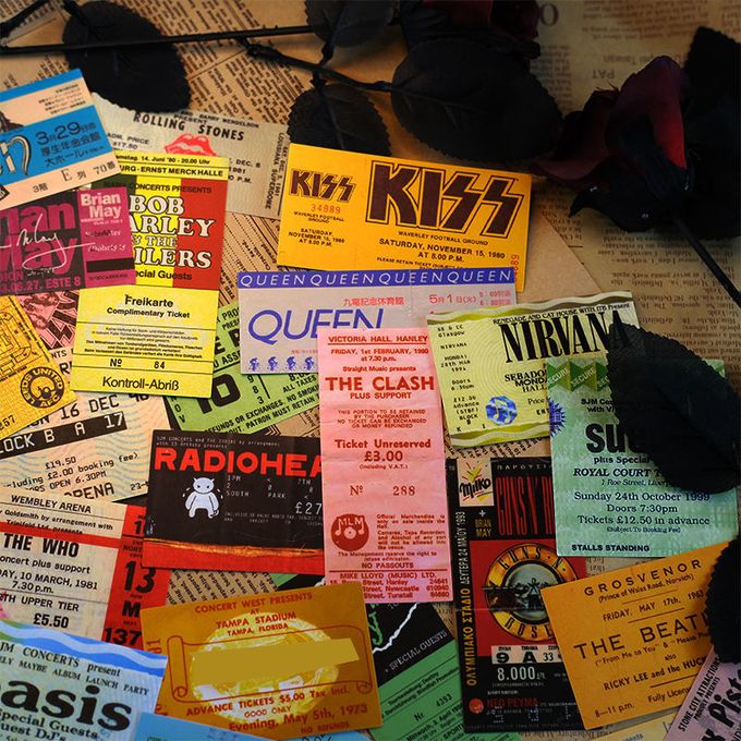 Rock Music Ticket Graffiti Stickers Retro Band Sticker Decal for Kids for DIY Guitar Motorcycle Laptop Luggage lot/25 pcs
 Fiche Technique et Prix au Maroc
