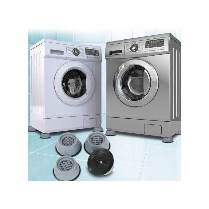 Support anti-vibration pour machine à laver, 4 pièces; tampons en caoutchouc
 Fiche Technique et Prix au Maroc