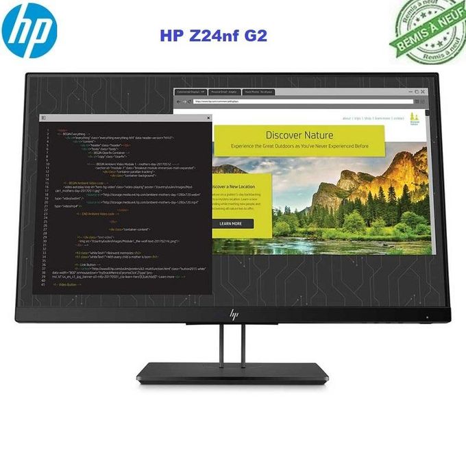 Hp ECRAN Z24nf G2 24 Pouces IPS Moniteur - 1JS07A4 FULL HD
 Fiche Technique et Prix au Maroc