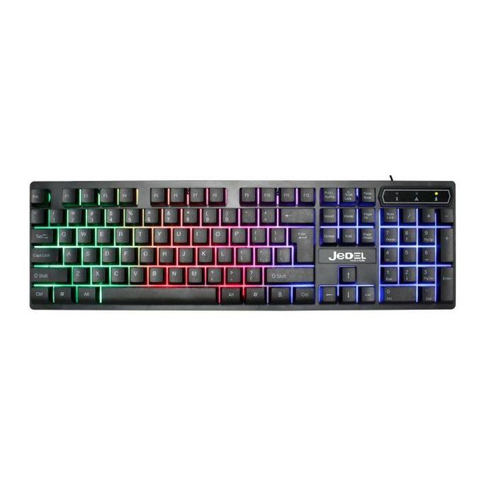 Jedel Clavier Gaming K-590 avec Rétroéclairage LED et Connexion USB - Performances et Design Époustouflants
 Fiche Technique et Prix au Maroc