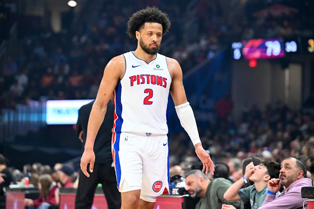 Pistons' Cade Cunningham will be re-evaluated in 1 week