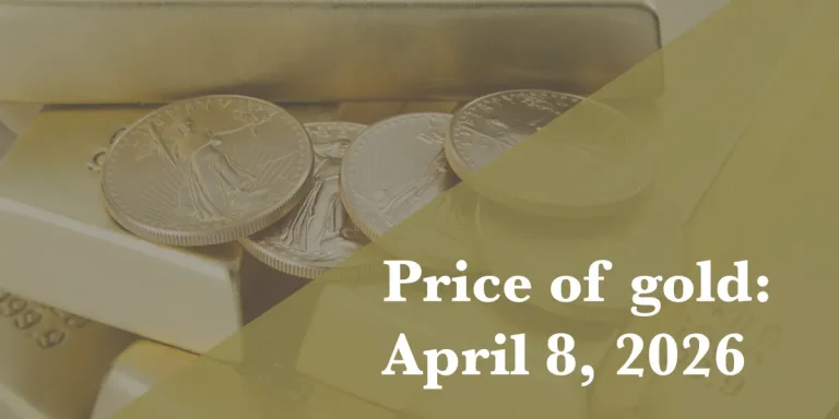 Current price of gold: April 8, 2026