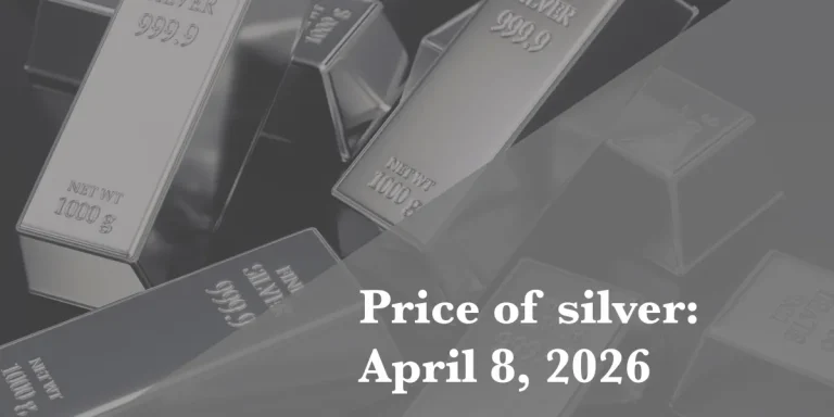 Current price of silver as of Wednesday, April 8, 2026