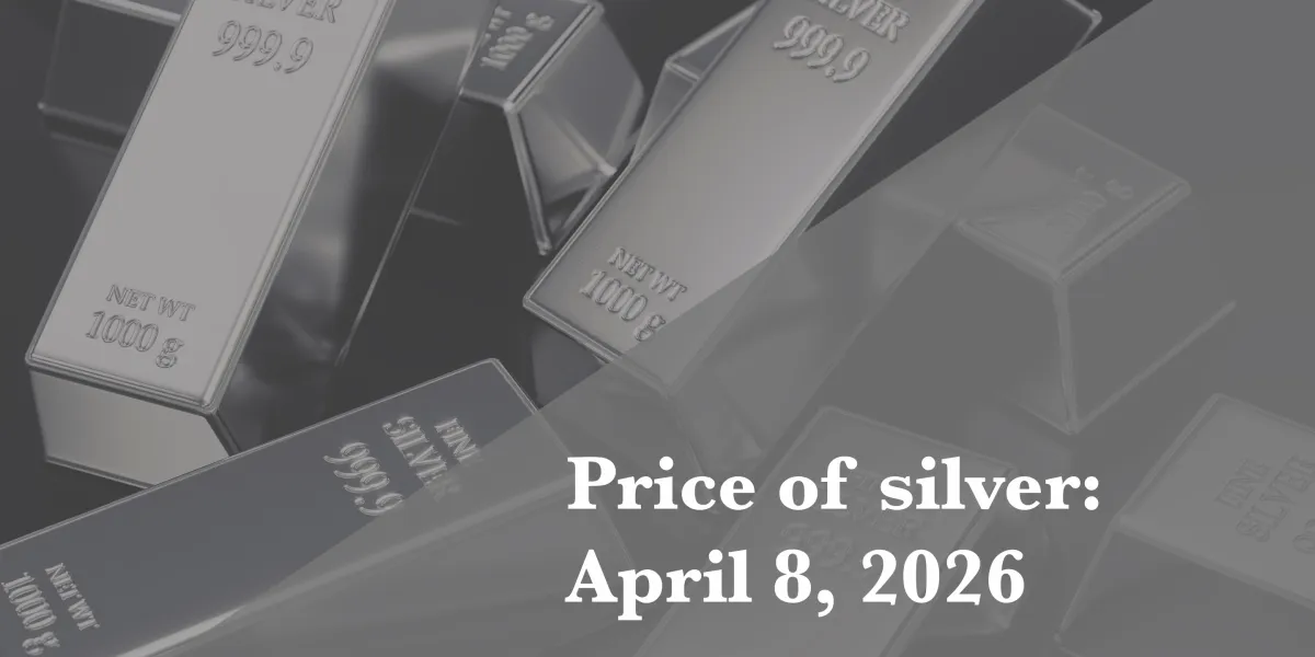 Current price of silver as of Wednesday, April 8, 2026